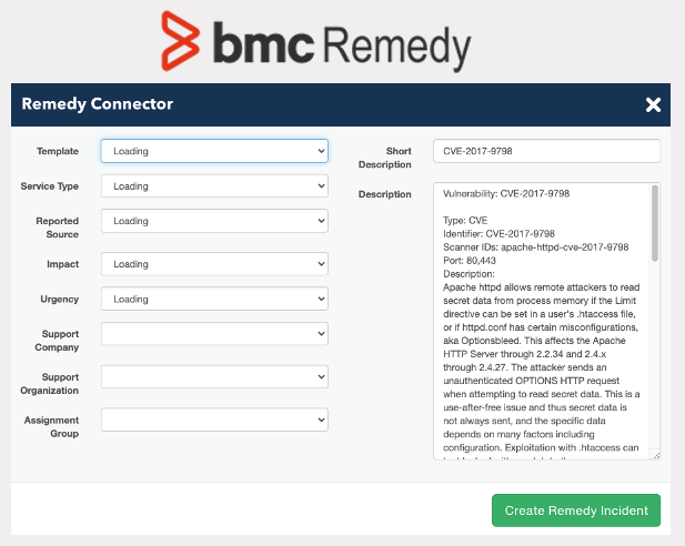 BMC Remedy Ticketing Integration – Kenna FAQ