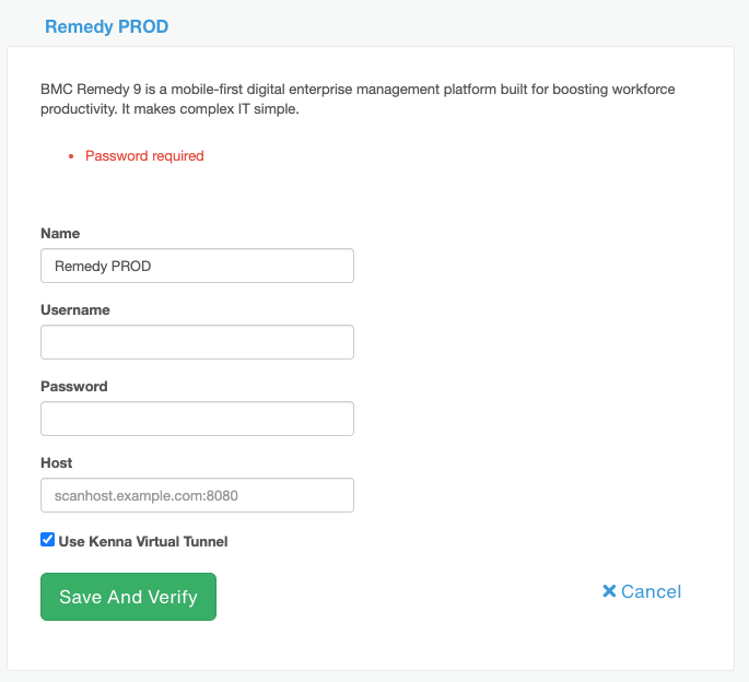 BMC Remedy Ticketing Integration – Kenna FAQ